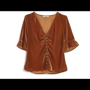 Madewell Velvet Top